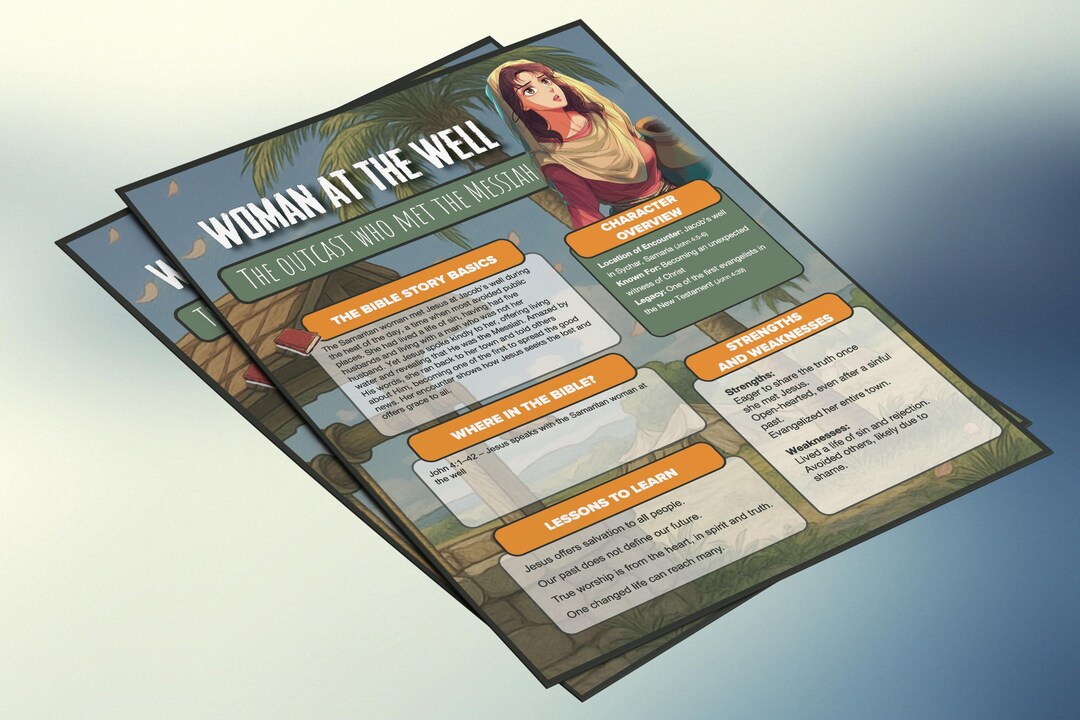 The Woman at the Well - the Outcast Who Met the Messiah | Kids Bible ...