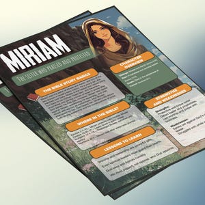 Miriam: de zus die prees en protesteerde | Informatieblad en studiegids voor de kinderbijbel
