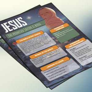 Jezus: geboorte en kindertijd | Informatieblad en studiegids voor de kinderbijbel