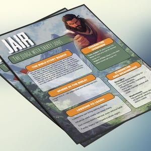 Jair: de rechter met dertig zonen | Informatieblad en studiegids voor de kinderbijbel