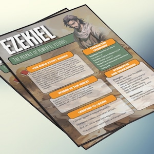 Ezechiël - De profeet van krachtige visioenen | Informatieblad en studiegids voor de kinderbijbel