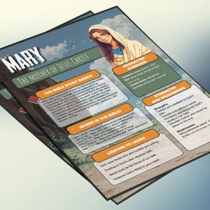 Maria: de moeder van Jezus | Informatieblad en studiegids voor de kinderbijbel