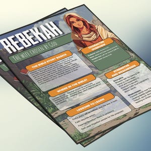 Rebekka: de vrouw gekozen door God | Informatieblad en studiegids voor de kinderbijbel