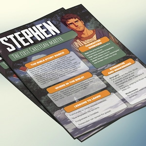Stefanus: de eerste christelijke martelaar | Informatieblad en studiegids voor de kinderbijbel
