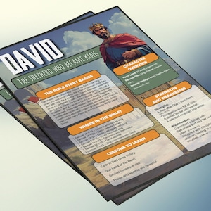 David: de herder die koning werd | Informatieblad en studiegids voor de kinderbijbel