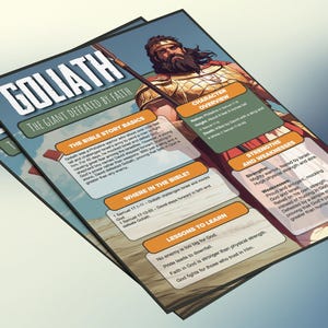 Goliath: de reus van Gath | Informatieblad en studiegids voor de kinderbijbel