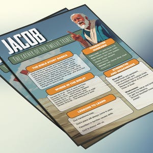 Jacob: de vader van de twaalf stammen | Informatieblad en studiegids voor de kinderbijbel