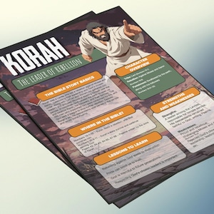 Korah: de leider van de rebellie | Informatieblad en studiegids voor de kinderbijbel
