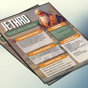 Jethro: de wijze priester van Midian| Informatieblad en studiegids voor de kinderbijbel