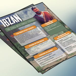 Ibzan: de rechter met familiekracht | Informatieblad en studiegids voor de kinderbijbel