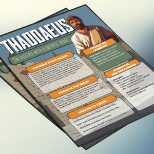 Thaddaeus - De discipel met een trouw hart | Informatieblad en studiegids voor de kinderbijbel