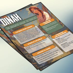 Dinah - De dochter belandt in een conflict | Informatieblad en studiegids voor de kinderbijbel