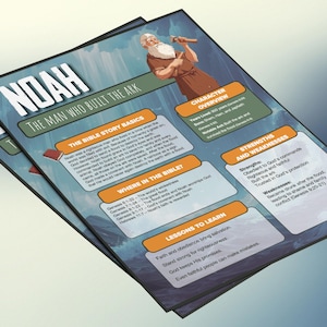 Noach: de man die de ark bouwde | Informatieblad en studiegids voor de kinderbijbel