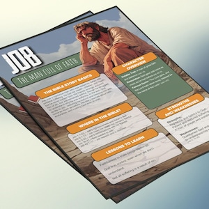 Job: de man vol geloof | Informatieblad en studiegids voor de kinderbijbel