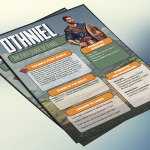 Othniel: de eerste rechter van Israël | Informatieblad en studiegids voor de kinderbijbel