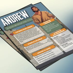 Andreas: de discipel die anderen tot Jezus bracht | Informatieblad en studiegids voor de kinderbijbel