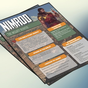Nimrod - De machtige jager | Informatieblad en studiegids voor de kinderbijbel