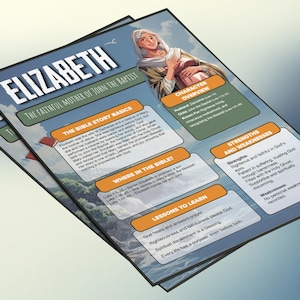 Elizabeth: de trouwe moeder van Johannes de Doper | Informatieblad en studiegids voor de kinderbijbel