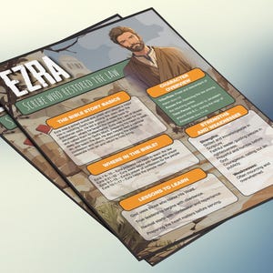 Ezra: schrijver die de wet herstelde | Informatieblad en studiegids voor de kinderbijbel