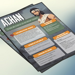 Achan: de man die God ongehoorzaam was en het oordeel bracht | Informatieblad en studiegids voor de kinderbijbel