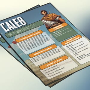 Caleb: de spion die op God vertrouwde | Informatieblad en studiegids voor de kinderbijbel