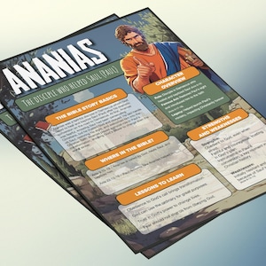 Ananias: de discipel die Saulus (Paulus) hielp | Informatieblad en studiegids voor de kinderbijbel
