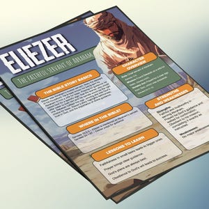 Eliëzer - De trouwe dienaar van Abraham | Informatieblad en studiegids voor de kinderbijbel