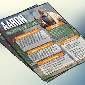 Aäron: de eerste hogepriester van Israël | Informatieblad en studiegids voor de kinderbijbel