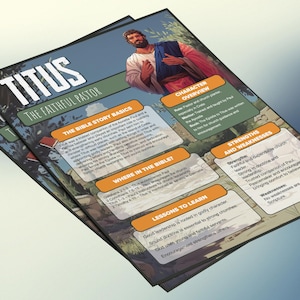 Titus - de trouwe dominee | Informatieblad en studiegids voor de kinderbijbel