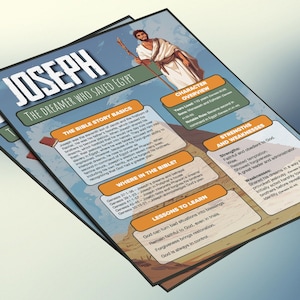 Joseph: de dromer die Egypte heeft gered | Informatieblad en studiegids voor de kinderbijbel