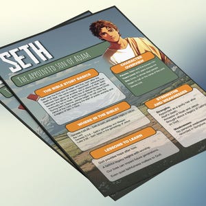Seth: de aangestelde zoon van Adam | Informatieblad en studiegids voor de kinderbijbel