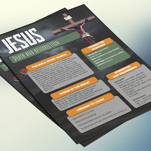 Jezus: dood en opstanding | Informatieblad en studiegids voor de kinderbijbel