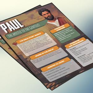 Paulus - de apostel der heidenen | Informatieblad en studiegids voor de kinderbijbel