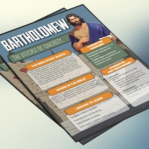 Bartholomeus: de discipel van oprechtheid | Informatieblad en studiegids voor de kinderbijbel