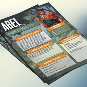 Abel: een rechtvaardig man gedood | Informatieblad en studiegids voor de kinderbijbel