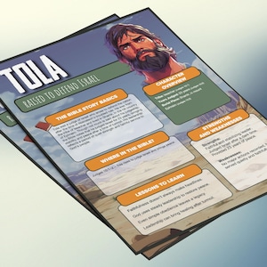 Tola: grootgebracht om Israël te verdedigen | Informatieblad en studiegids voor de kinderbijbel