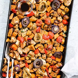 EASY RECIPE Sheet Pan Ranch Chicken And Veggies Dinner - Instant Download PDF Printable