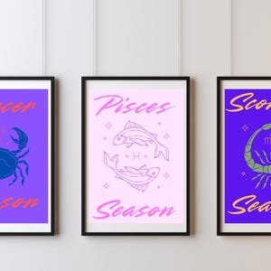 Cancer Star Sign Poster Digital Art Printable File – Instant Download