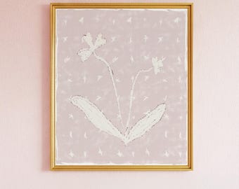 Modern Southern Floral Wall Art | Coastal Grandma Digital Download | Elegant Preppy Classic Chinoiserie Decor | Floral Botanical Print