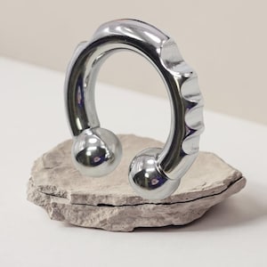 4g 16mm 316L Surgical Steel XL Diameter Internal Thread Horseshoe Septum Gauges Hoop Genital Prince Albert Ring