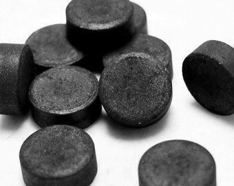 Natural Activated Charcoal 100 Tablets 0.25 grams each  - 100% Organic