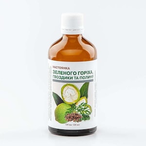 100 ml tincture/extract from parasites - wormwood, black walnut husk, cloves, 3.38 oz