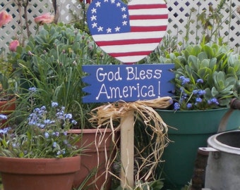 Yard Sign 18 - God Bless America