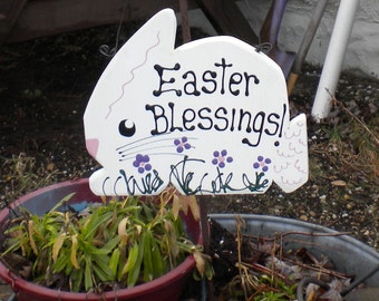 Bunny 1 - Large -Easter blessings