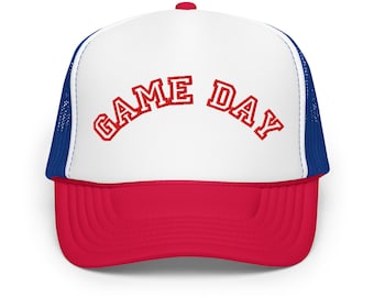Game Day Foam Trucker Hat: High-Profile Polyester Cap
