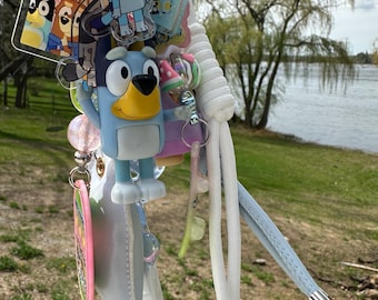 Bluey Bag Charm | Bluey & Bingo Keychain | Cute Kawaii Keychain Bundle | Cartoon Dog Charm | Kids Gift | Backpack Charm | Aesthetic Keychain