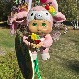 Portachiavi a forma di agnello Cabbage Kids / Portachiavi Babycore / Portachiavi Kawaii carino / Portachiavi nostalgia Y2K / Accessori Cutie Town