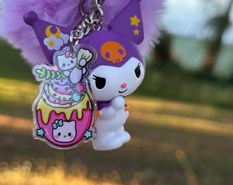 Spooky Pastel Bunny-Style Keychain or Bag Charm