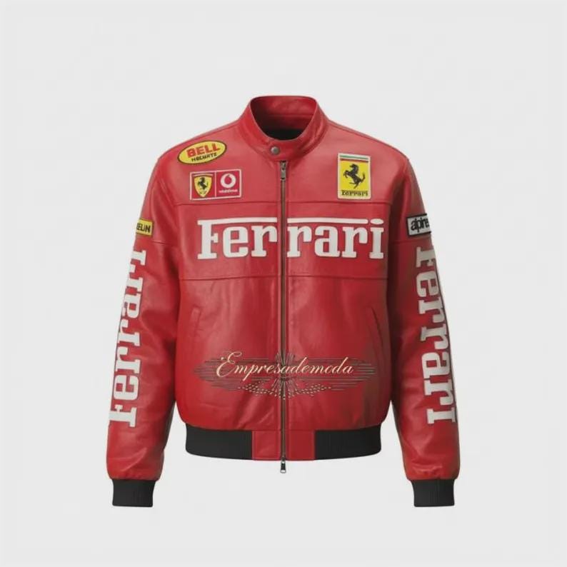 Leather ferrari jacket - Etsy 日本