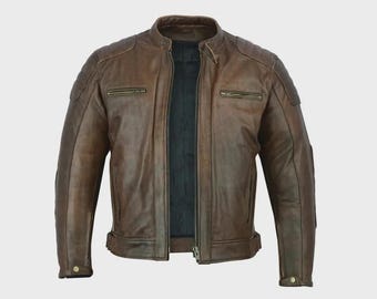ジャケット・アウター 80s short real leather bomber jacket Vintage 80s Chic RED Leather Oversized Short Retro Bomber